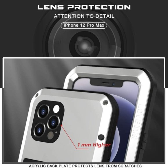 Shockproof Metal Case for iPhone 11 PRO MAX Gorilla Heavy Duty 360 Cover Silver - Picture 2 of 12